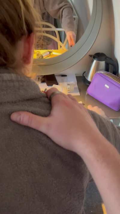 Eyeliner was a problem today… my man couldn’t wait! 😝