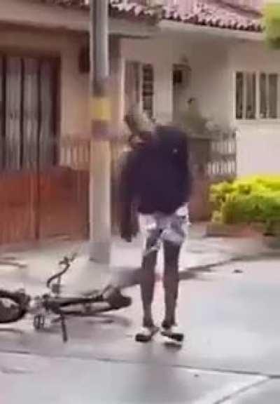 Bicycle anti-theft system.