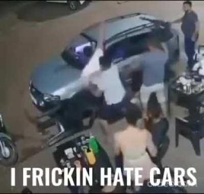 Sniff Paint Thinner = Start Hating Cars 😡😡😡🤬😤🚙🚫