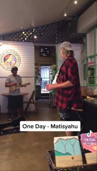 Guy sings for the singer