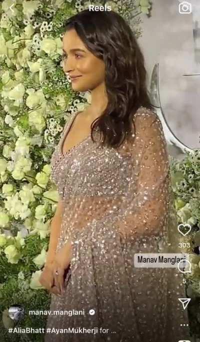 Alia and ayaan at the reception.