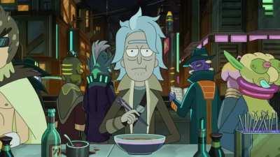 Just Rick eating some noodles