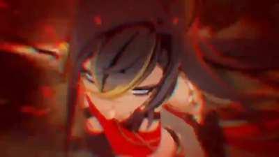 Just Dehya punching you but the hits have Tekken7 sound effects