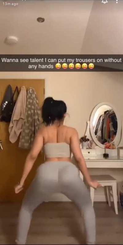 She Can Put Her Pants On By Twerking