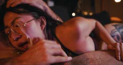 Mila Takes a huge load on her face