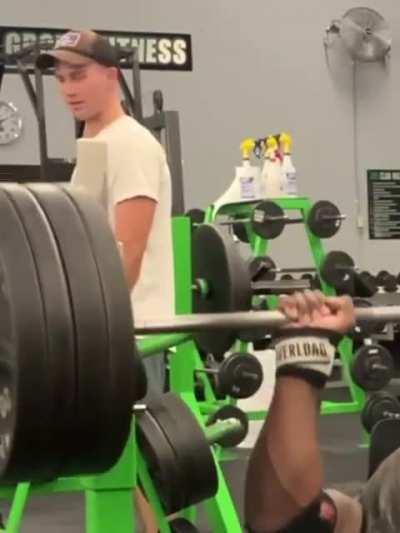 This dude has super human strength