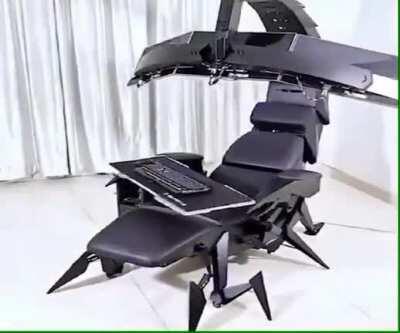 Mecha Scorpi-tron. Legendary mount, 280 pyhsical damage, 460 lightning damage, allows you to use a mobile setup instead of deploying and carrying it.