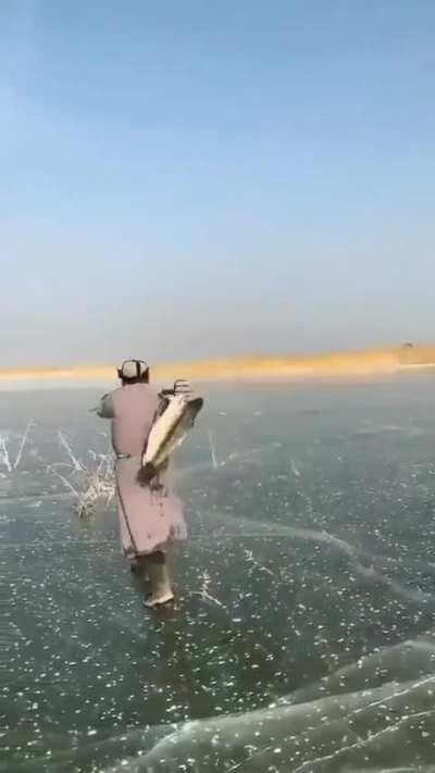 Fishing in Mongolia.