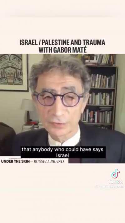 Holocaust Survivor, A Physician and Author, Dr Gabor Mate, talks about Israel/Palestine issue