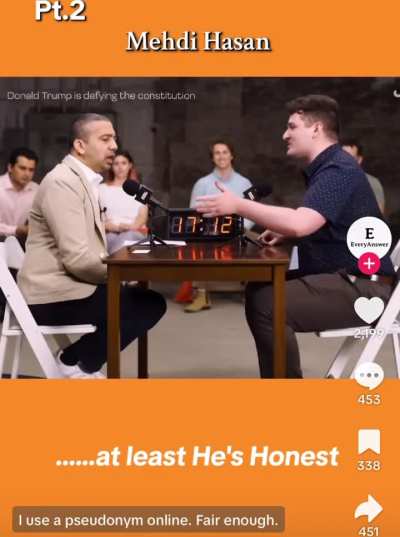 “So you’re facist?, yeah absolutely”