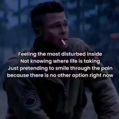 Just pretending to smile through the pain :-)