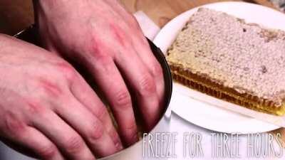 Honey Cheesecake I made for my channel - It tasted and looked amazing :)