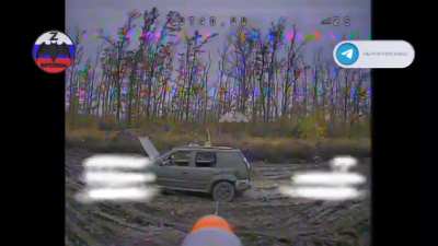 ukrainian equipment is being targeted by Russian drones.