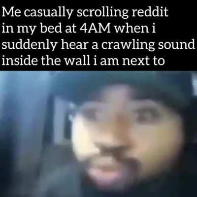 No we dont have rats or any kind of infestation and it sounded like a crab was walking on the wall