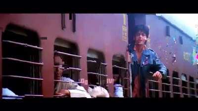 Man has an excellent chemistry with trains! 