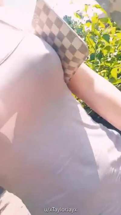 There’s no hiding my nipples when I wear this tight dress