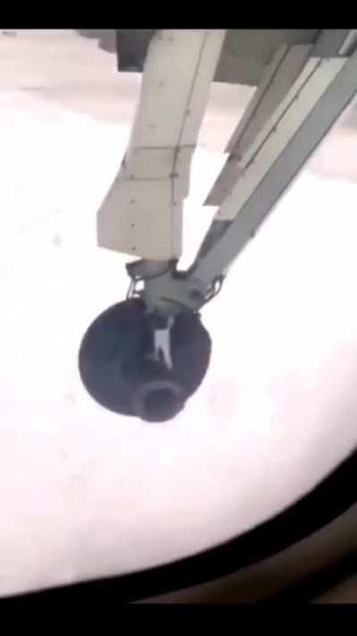 Planes wheel falls off at takeoff