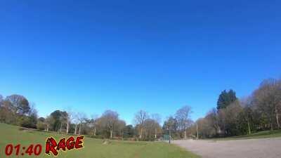 Steph hits herself with a Rc.