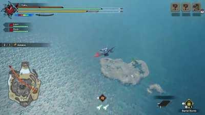 Flying across the map to a secret spot