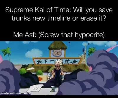 He on a consistent basis, changed his own or others timeline and he has to nerve to yell 