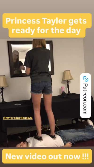 Miss Tayler getting ready