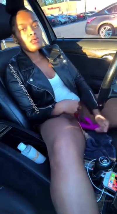 In a crowded parking lot 😲🔥