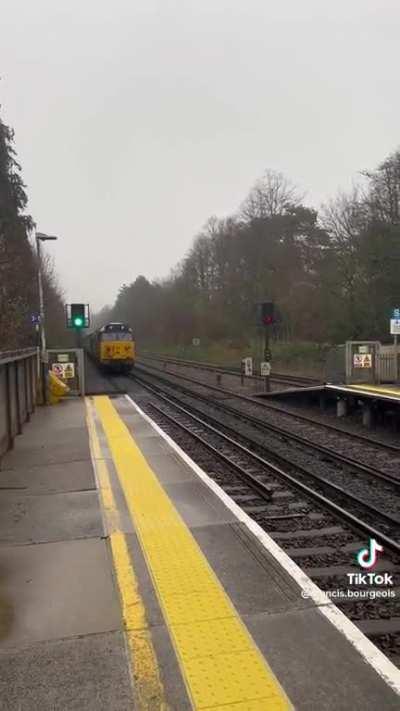 I wish I loved anything half as much as this guy loves trains.
