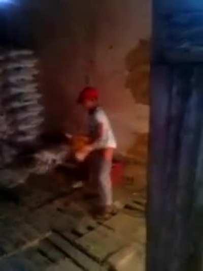 Cursed_Indian_Kid_Duckin_a_Chicken_gets caught