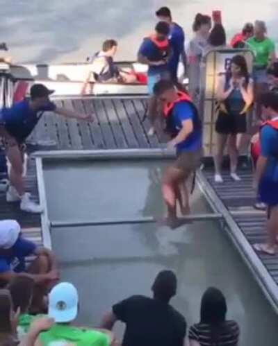 Just walking on a pole