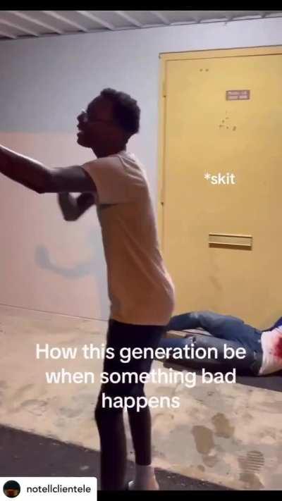 Niggas b filming everything nowadays instead of getting help
