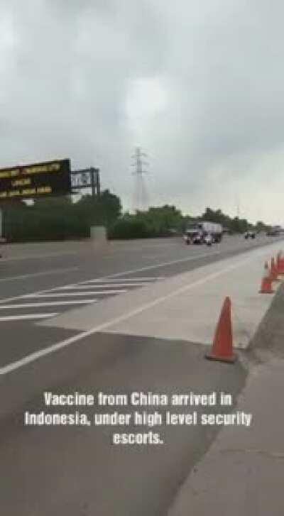 China’s Vaccine arrived in Indonesia