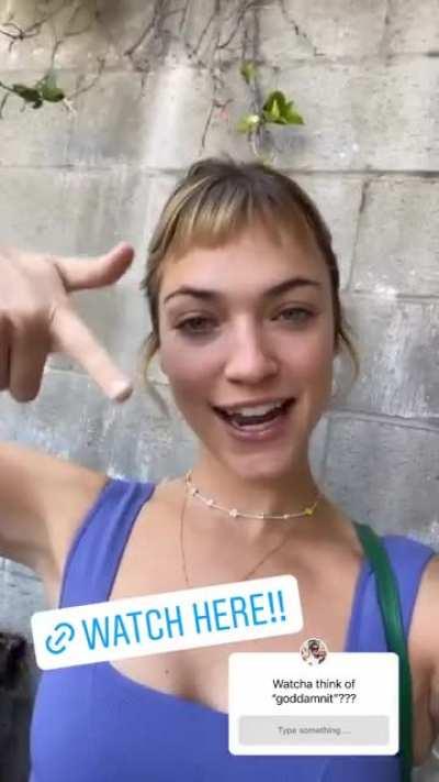 Wanting feedback on her new video