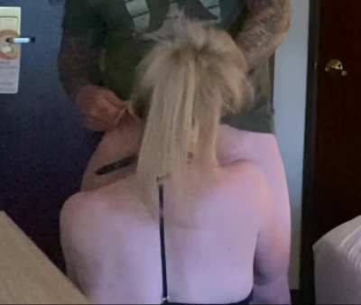 Cock slapping and face slapping in one clip?? Yes! Random hookup in a hotel at like 3pm?? Yes again! Did he drag me over to the floor to ceiling windows and face fuck me in view of the parking lot?? Yes lol.