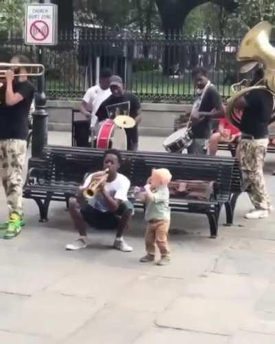 Little man be jammin'