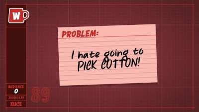 No more cotton picking