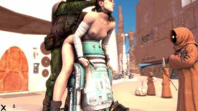 With BB-8 destroyed, Rey is not going anywhere…(Zjera3D)