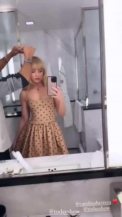 getting ready for the Today Show, IG Story February 2024