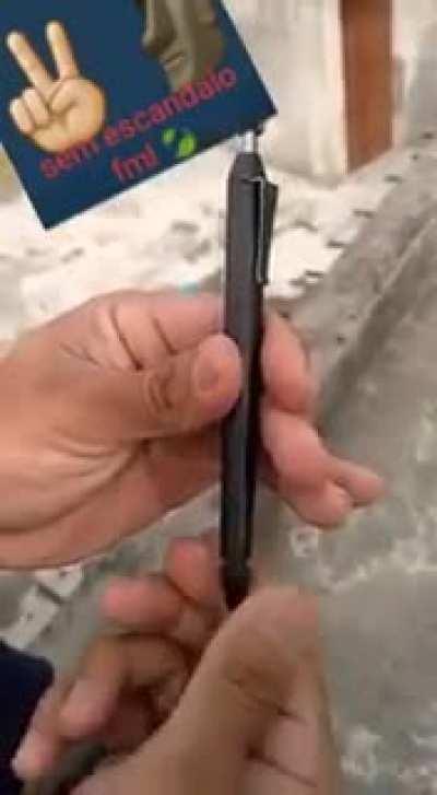 This pen is secretly a gun