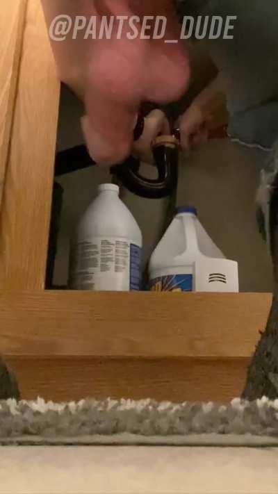 There's a plumber's crack, and then there's this... not sure what to call it! 🤭