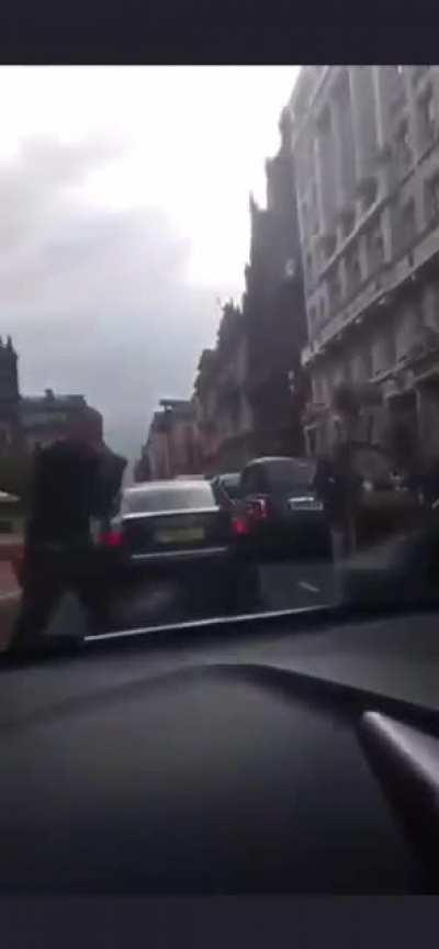 Cocky guy gets floored in Glasgow