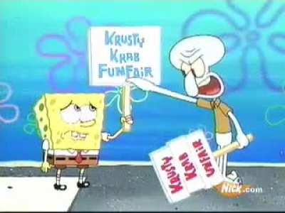 Squid On Strike - Original Nickelodeon Premiere From 10/12/01