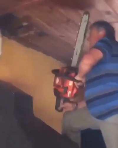 That's enough chainsaw for today.