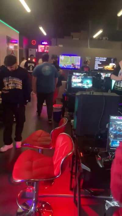 Argument during a gaming LAN party