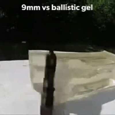 9mm gun vs ballistic gel