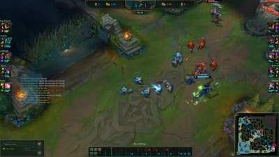 Not best gank but this Q smoke update is a big nerf