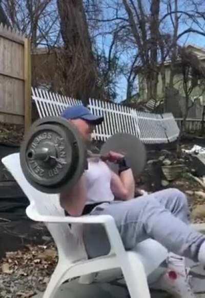 WCGW If you do your body-building on a plastic chair