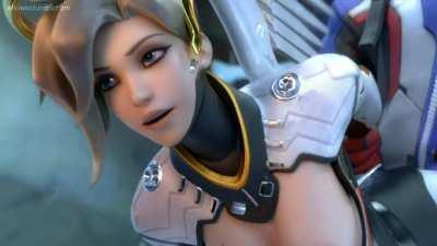 Mercy has some great time with soldier (ellowas)