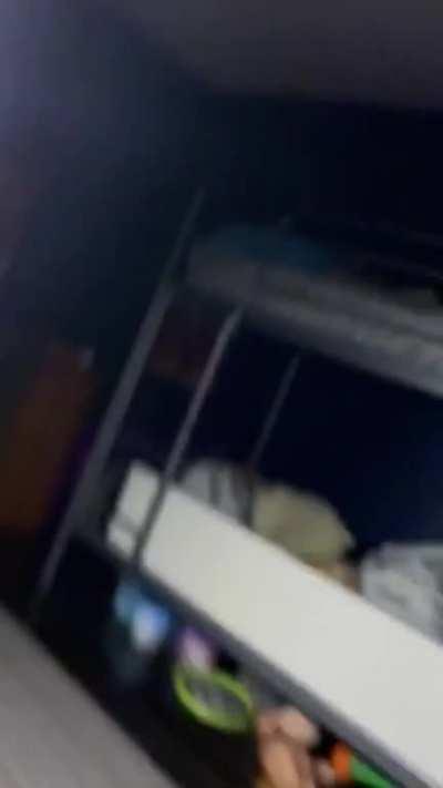 I walked into my little brothers room at night since the light was on