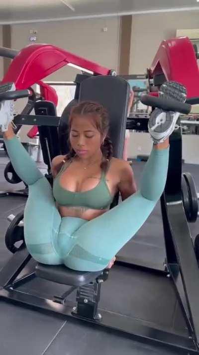 What is she training for?