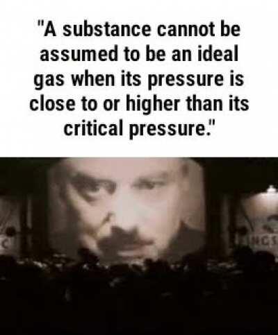 Real free thinkers use PV=mRT for everything, including liquids.